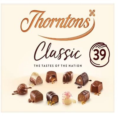 Thorntons Classic Collection Of Milk, Dark & White Chocolate 449G Delicious Tasty And Twisty Treat Gift Hamper, For Christmas,Birthday,Easter Gift Sold By Kidzbuzz