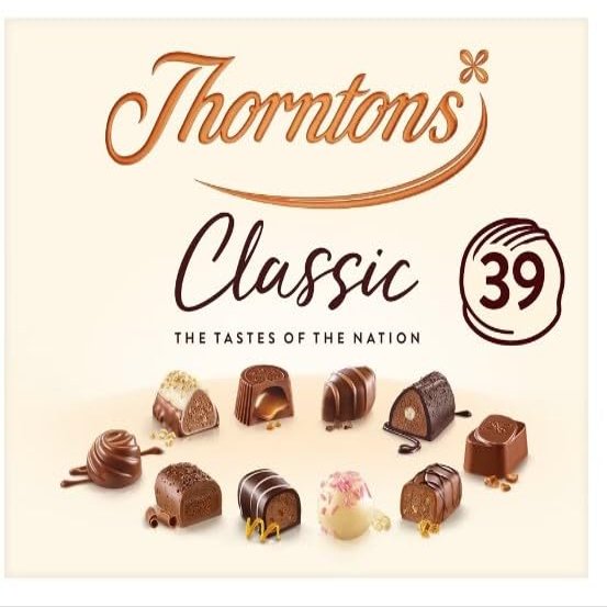Thorntons Classic Collection Of Milk, Dark & White Chocolate 449G Delicious Tasty And Twisty Treat Gift Hamper, For Christmas,Birthday,Easter Gift Sold By Kidzbuzz