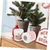 IWOWHERO Santa Christmas Toilet Tissue Roll Soft 2 Pack Christmas Kitchen Roll Random Style view 2