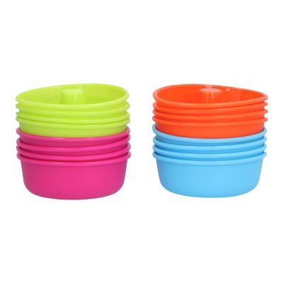 16pcs Reusable Bright Colors Donut for Pastries Puddings