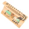 OFFSCH Wooden Sauna Hourglass Timer with Glass Tube Wall-mounted Temperature Gauge for Sauna Room Use view 1