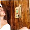 OFFSCH Wooden Sauna Hourglass Timer with Glass Tube Wall-mounted Temperature Gauge for Sauna Room Use view 3