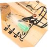 OFFSCH Wooden Sauna Hourglass Timer with Glass Tube Wall-mounted Temperature Gauge for Sauna Room Use view 4