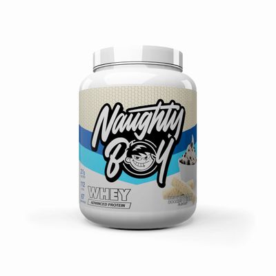 Naughty Boy Advanced 100% Whey Muscle Building & Recovery Protein Powder with Optimum Taste & Mixability for All Adults and Diets. (White Chocolate Cookies & Cream, 2010 g)