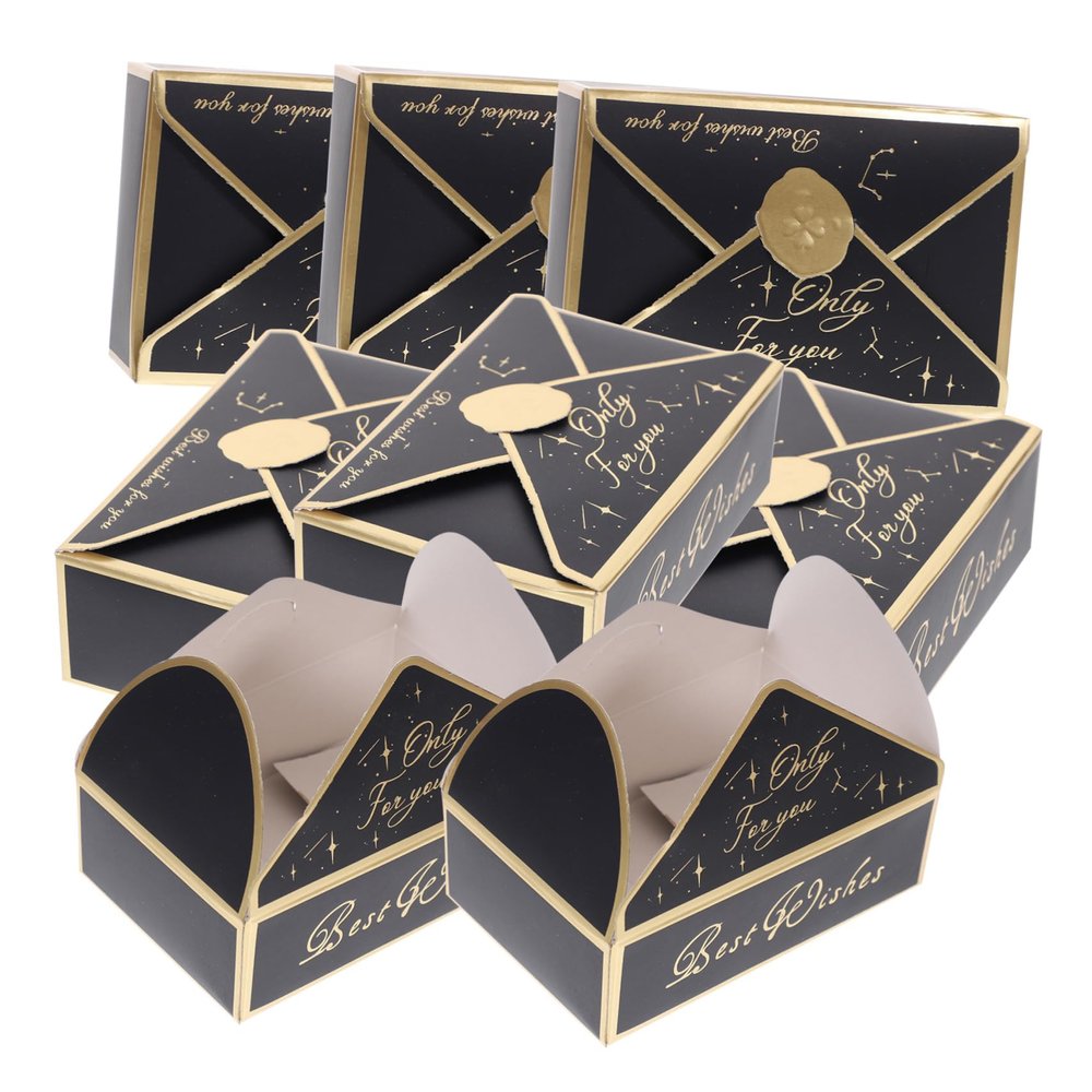 Mobestech 18pcs Elegant Envelope Style Wedding Boxes for Party Favors Candy Packaging Birthday Celebrations Stylish for Personalization and Special Occasions