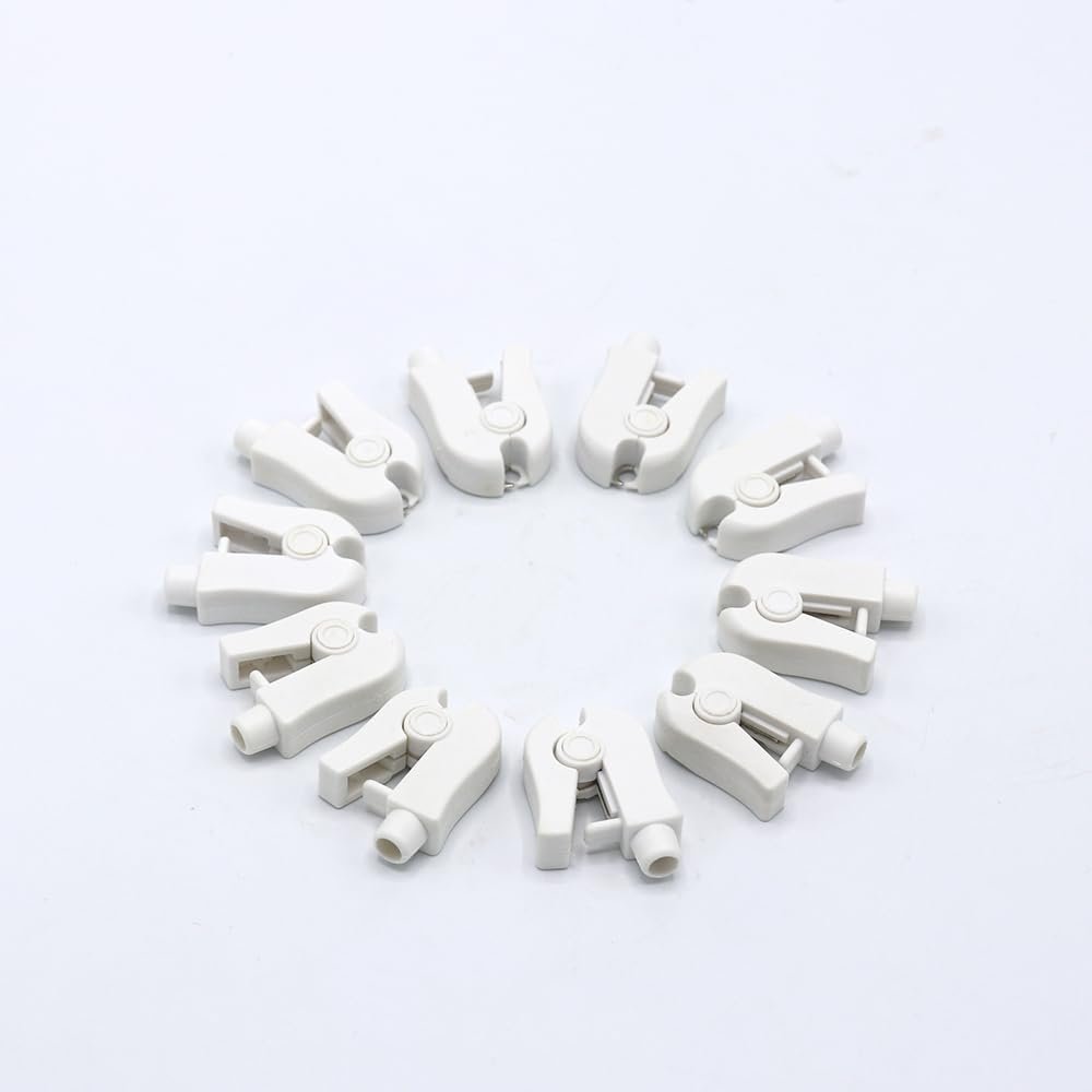 10PCS Skmeditec 4.0mm Banana to Pinch/Grabber Adapters for Adult/Pediatric, Replacement for 900178-003 (Banana with Pinch)