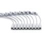 10PCS Skmeditec Universal Connection 4.0mm Banana To Pinch Pigtail Adapters for Adult/Pediatric, Replacement for 9281-002-50,20100-4MM-SNAP (Banana To Pinch) view 4