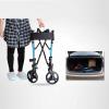 Rollator for Elderly with Basket, Rollator with 4 Wheels, Walking Aid, Folding Walking Frame, Seat, Ergonomic Brakes and Padded Back Yearn for view 4