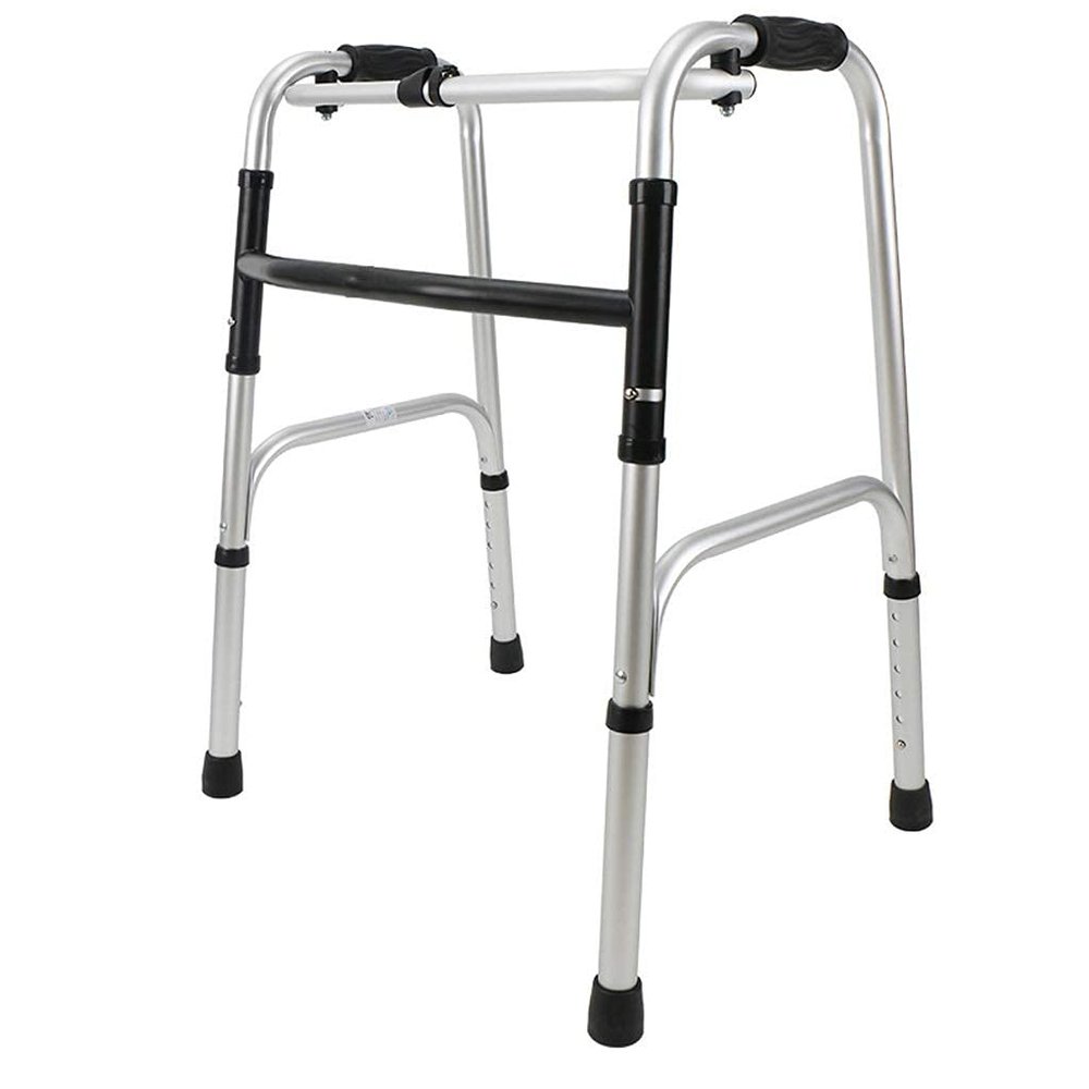 UsmAsk Folding Lightweight Aluminium WalkingFrame - Adjustable Height Yearn for
