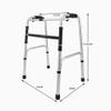UsmAsk Folding Lightweight Aluminium WalkingFrame - Adjustable Height Yearn for view 4