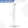 GLARKS 12Pcs White Stainless Steel Slanted Tip Eyebrow Tweezers Professional Facial Hair Precision Tweezers view 2