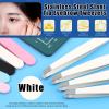 GLARKS 12Pcs White Stainless Steel Slanted Tip Eyebrow Tweezers Professional Facial Hair Precision Tweezers view 3