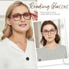 JiSoo Womens Reading Glasses 1.0, Trendy Readers Glasses Women, Lightweight Ladies Magnifying Glasses for Reading, Multicolor+Red view 2