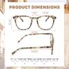 JiSoo Womens Reading Glasses 2.0, Trendy Readers Glasses Women, Lightweight Ladies Magnifying Glasses for Reading, Multicolor+Red view 4