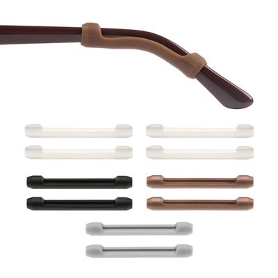 5 Pairs of Anti-Slip Temple Tips, Glasses Ear Pads, Comfortable Silicone Glasses Accessories to Prevent Glasses from Slipping Off The Nose