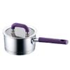 DameCo Saucepan Stainless Steel Milk Pot Baby Baby Food Pot Home Multi-Function Soup Pot Nonstick Metal Utensil Saucepan with Lid Safe Frying Pan Frying Pan interesting view 1