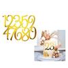 26PCS Acrylic Number Cake Topper,Gold Alphabet A-Z Personalized Cake Picks Decor Anniversary Wedding Baby Shower Party Supplies view 1