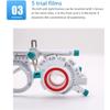 CYMYYDS Adjustable Optical Trial Lens Frame PD 48-80mm, Pure Titanium Optic Trial Eye Optometry Test Optician with 5-Piece Slot, Eye Optometry Optician for Eyeglasses Shop view 4