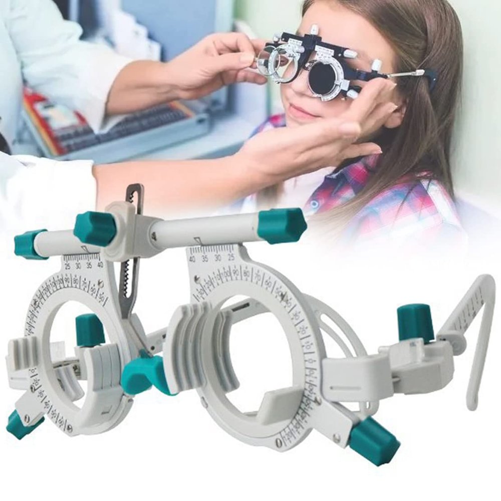 CYMYYDS Optical Optic Trial Lens Frame, Optometric Universal Optical Trial Frame, PD 48~80mm Eye Optometry Optician for Visual Inspection in Optical Shops, Hospitals, Ophthalmology