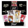 Just Treats Lunar Sweet Six Chewy Hamper - Strawberry Bonbons, Choc Jazzles, Fruit Salad & Black Jack Chews, Juicy Cherry Lips, Squirrel Floral Gums and White Choc Snowies (3,5,13,19,26,30) view 1