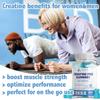 Aoruilia Creatine Gummies for Men & Women 5000mg 60 Chewable Creatine Monohydrate Gummies for Muscle Strength & Growth Sugar Free Pre-Workout Supplementm Vegans Gym (Blueberry Flavour) view 3