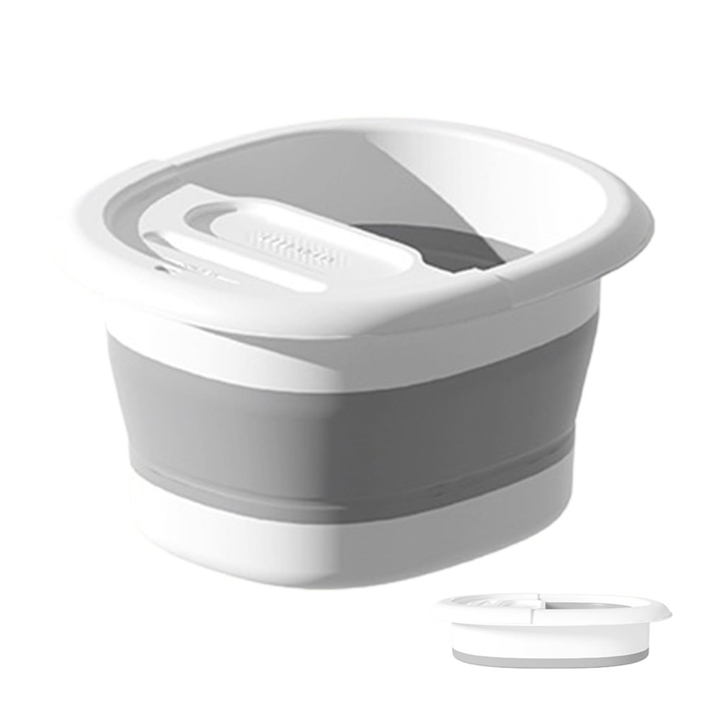 Foot Spa, Protable Increase Height Foot Bath with Massager, Pedicure Bowl with Carry Handle, Footspa for Women and Men, Foot Soak Bowl
