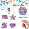 18-piece neon cupcake toppers set Let's Glow Hip Hop Happy Birthday decorations for boys and girls themed birthday parties, kids neon theme parties, and glow crazy themed party decorations. SugarGera view 2