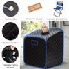 Multigot Portable Steam Sauna, Folding Personal Sauna Tent with Remote Control, Folding Chair and Foot Massage Roller, Full Body Steam Spa for Therapy Detoxify Slimming (Black) view 4
