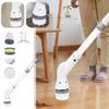 ARTSZY Cordless Electric Adjust Extension Handle Spin Scrubbers - Power Cleaning Spin Scrubbers Tools With 4 Replaceable Brush Heads For Home Kitchen Bathroom Floor Tile view 2