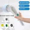 ARTSZY Electric Rotary Cleaner Cordless Power Cleaner Brush - Portable Cordless Electric Spin Scrubbers with 5 Replaceable Shower Cleaning Brush Heads for Home Kitchen Bathroom Floor Tile view 2