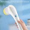 ARTSZY Electric Rotary Cleaner Cordless Power Cleaner Brush - Portable Cordless Electric Spin Scrubbers with 5 Replaceable Shower Cleaning Brush Heads for Home Kitchen Bathroom Floor Tile view 4