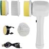 ARTSZY Shower Brush For Cleaning - Rechargeable Shower Scrubber - Cleaning Easier Electric Cleaning Tool With 4 Brush Heads for Bathroom Wall Floor Kitchen view 1