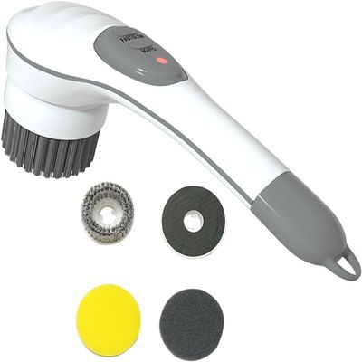 ARTSZY Electric Spin Scrubber, with 2 Rotating Speeds Waterproof Cordless Cleaning Brush with 3 Replaceable Brush Heads for Bathroom,Floor Tile,Kitchen