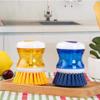 ARTSZY Dish Brush with Washing Up Liquid Soap Dispenser (Color : B) view 3