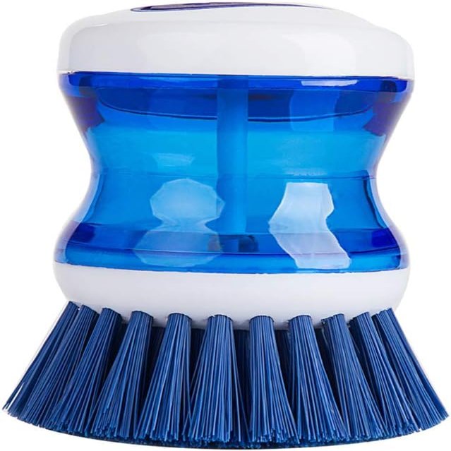 ARTSZY Dish Brush with Washing Up Liquid Soap Dispenser (Color : A)