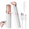Vexloria Facial Hair Remover for Women, Face Hair Trimmer, Rechargeable Women's Facial Shaver, Painless Lady Shavers for Women for Face Hair, Upper Lips, Peach Fuzz, Bikini Body-White view 1