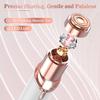 Vexloria Facial Hair Remover for Women, Face Hair Trimmer, Rechargeable Women's Facial Shaver, Painless Lady Shavers for Women for Face Hair, Upper Lips, Peach Fuzz, Bikini Body-White view 2