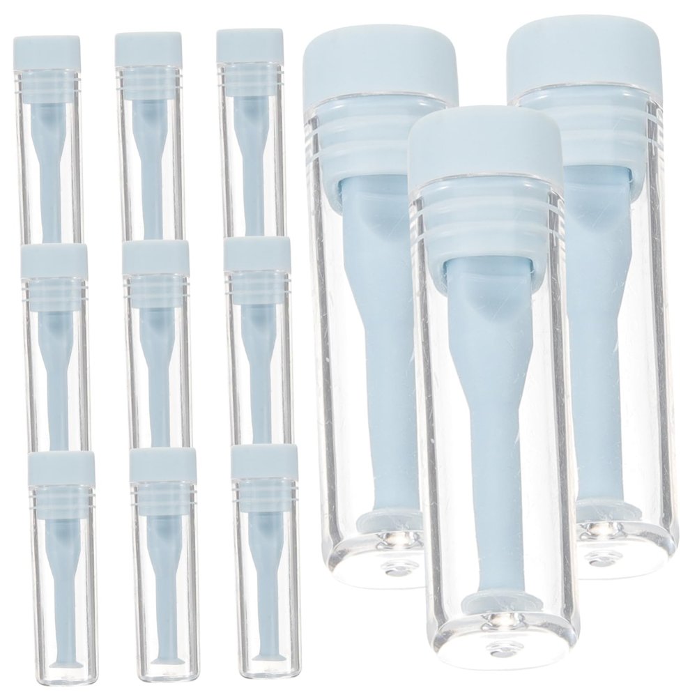 IWOWHERO Travel Contacts Lens Applicator 12pcs Rigid Suction Wand Contact Plunger Non-Slip Surface Small Lens Stick Lightweight and Portable