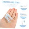 IWOWHERO Travel Contacts Lens Applicator 12pcs Rigid Suction Wand Contact Plunger Non-Slip Surface Small Lens Stick Lightweight and Portable view 2