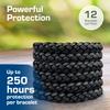 Active Era Mosquito Repellent Bracelet [12 Pack], Insect Midge & Mosquito Bands - Powerful DEET Free Formula - Waterproof with 250 Hours / 10 Days of Protection (Black - 12 Pack) view 2