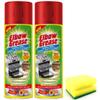 Topest 2X Elbow Grease Oven & Grill Heavy Duty Cleaner Spray (2X 400 ML)- Powerful Oven & Grill Deep Cleaner Degreaser Formula- with Degreaser Sponge view 1