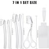 7 Pack Womens Facial Hair Shaver Precision Eyebrow & Peach Fuzz Trimmer, Gentle Exfoliating Blade for Smooth Skin, Reusable Face Razors for Hair Removal, Suitable for Sensitive Skin Care view 2
