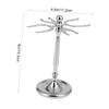 Beaupretty 2pcs Stainless Steel Razor Rack Wall Mount Men's Shaving Brush Holder for Mustache Brush Storage in Bathroom view 3