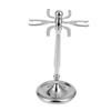 POPETPOP 2pcs Men's Shaving Brush Holder Stainless Steel Razor Storage Rack Wall Mount Safety Razor Brush Rack for Shaving Accessories Non-trace Holder for Bathroom Shelf view 3
