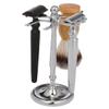 POPETPOP 2pcs Men's Shaving Brush Holder Stainless Steel Razor Storage Rack Wall Mount Safety Razor Brush Rack for Shaving Accessories Non-trace Holder for Bathroom Shelf view 4