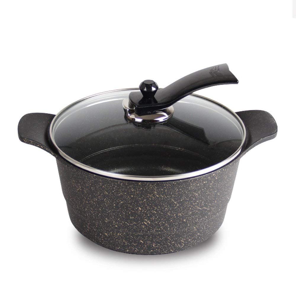 DameCo Soup Pot Casserole Maifan Stone Nonstick Cooker 24cm Binaural Cooker Cooker Pan Nonstick Metal Utensil Saucepan with Lid Safe Frying Pan Frying Pan interesting