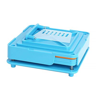100 Holes Empty Capsule Filler, Capsule Filling Machine for Size 00, Empty Capsules Vegetarian or Gelatin, Powder Cosmetics Capsules Manual Hospital Clinic Laboratory and Home Use (Blue)