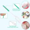220 Pieces Interdental Brushes, Silicone Dental Brushes Blue Tooth Floss Picks for Braces Oral Cleaning view 2