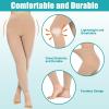 Evolyline Medical Compression Pantyhose for Women & Men 20-30mmHg, Footless Graduated Support Tights Compression Pantyhose Opaque, Compression Socks Stockings for Varicose Veins Edema Flight Nursing view 2