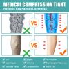 Evolyline Medical Compression Pantyhose for Women & Men 20-30mmHg, Footless Graduated Support Tights Compression Pantyhose Opaque, Compression Socks Stockings for Varicose Veins Edema Flight Nursing view 3